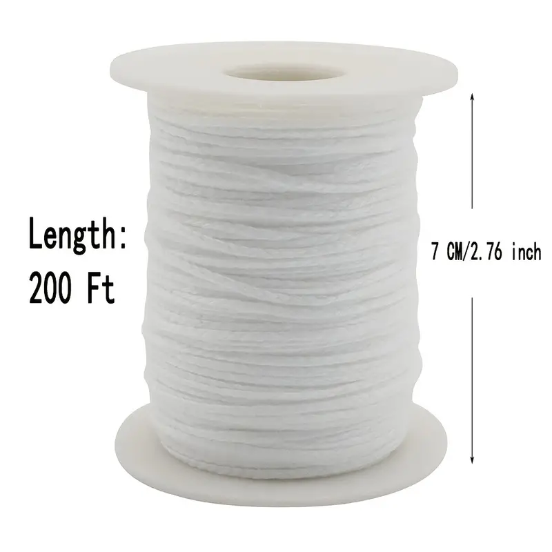 Candle Wicks Roll 24 Ply Braided Candle Wicks Natural - Temu