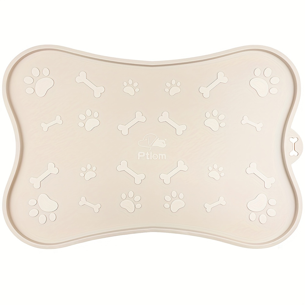 Pet Placemat Waterproof Leak Proof Dog Feeding Mat Bone - Temu