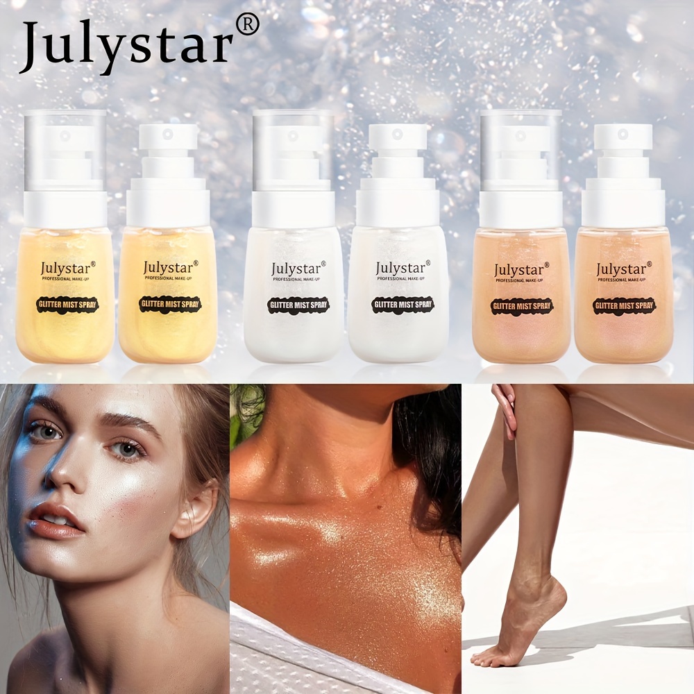 Body Brightening Glitter Spray Parties Glitter Spray Sparkle - Temu