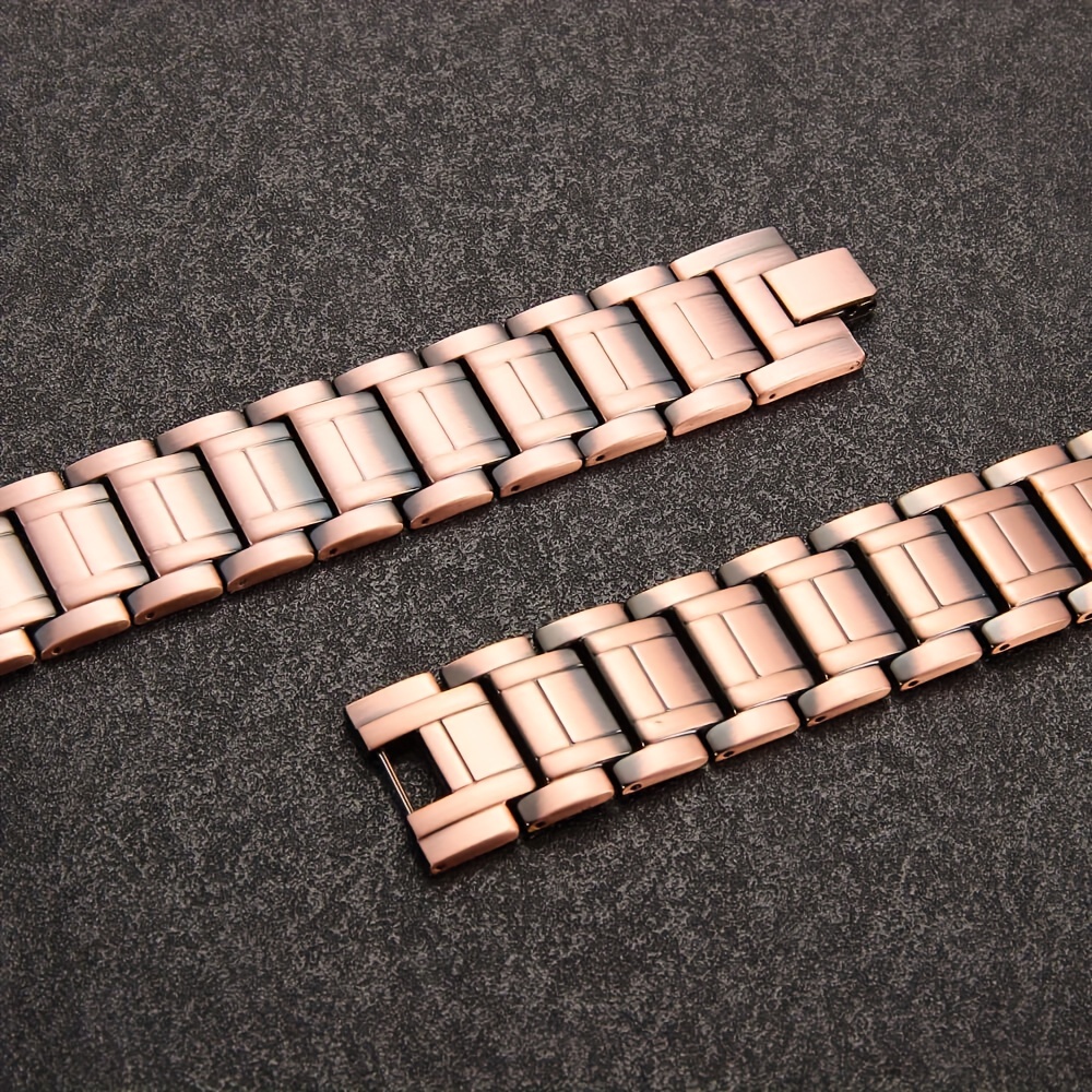 Pure Copper Magnetic Bracelet With 3 Row Neodymium Magnets - Temu