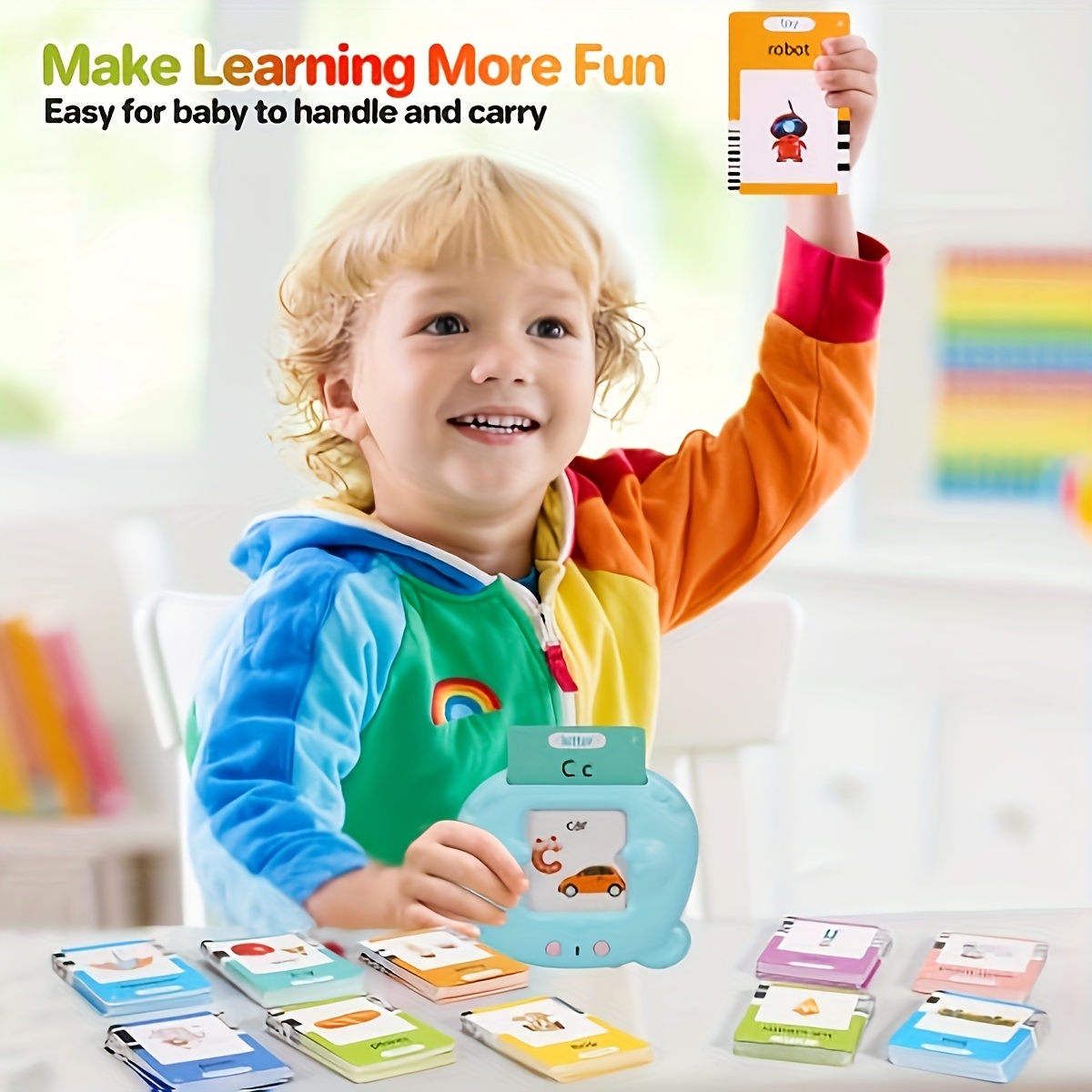 Talking Flash Cards Early Educational Toys Baby Boys Girls