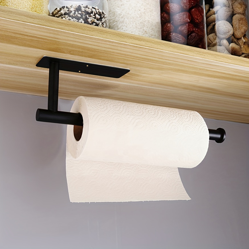  DOITOOL Estante de baño Soporte de papel higiénico con estante  montado en la pared, soporte para rollo de papel higiénico de acero  inoxidable, estante para colgar rollos de papel higiénico para