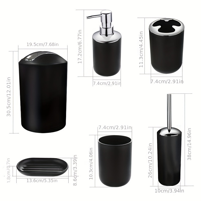 bonVIVO Accesorios Baño, Set Completo - Jabonera, Dispensador Jabon, Porta  Cepillo Dientes, Vaso para Enjuague - Kit de Decoracion para Baños :  : Hogar y cocina