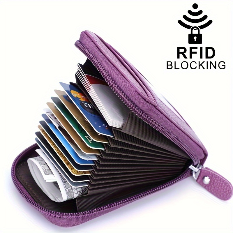 8 Card Slots Slim Genuine Leather Men Mini Credit Card Holder Wallets Purse  Thin Small Id Card Holders Men Wallet - Bags & Luggage - Temu