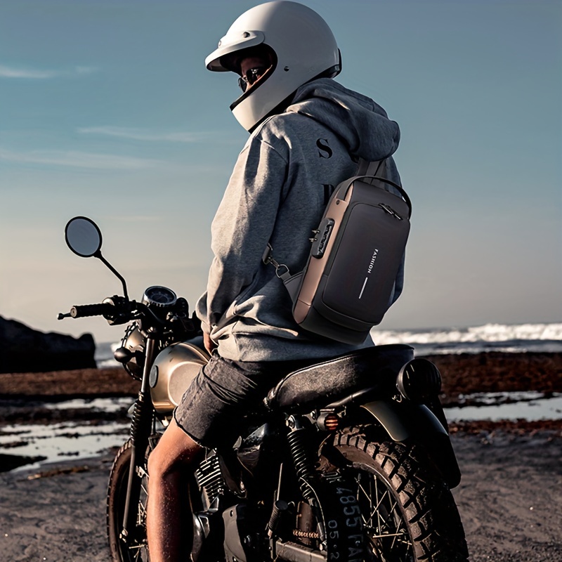 Riñonera De Conducción Motocicleta Para Hombre Bolsa De Muslo Resistente Al  Agua