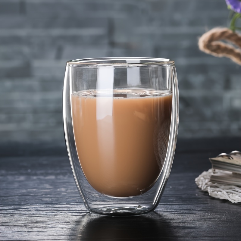 Double Wall Glass Coffee Cup Tea Milk Mugs Transparent Drinkware  Heat-resistant