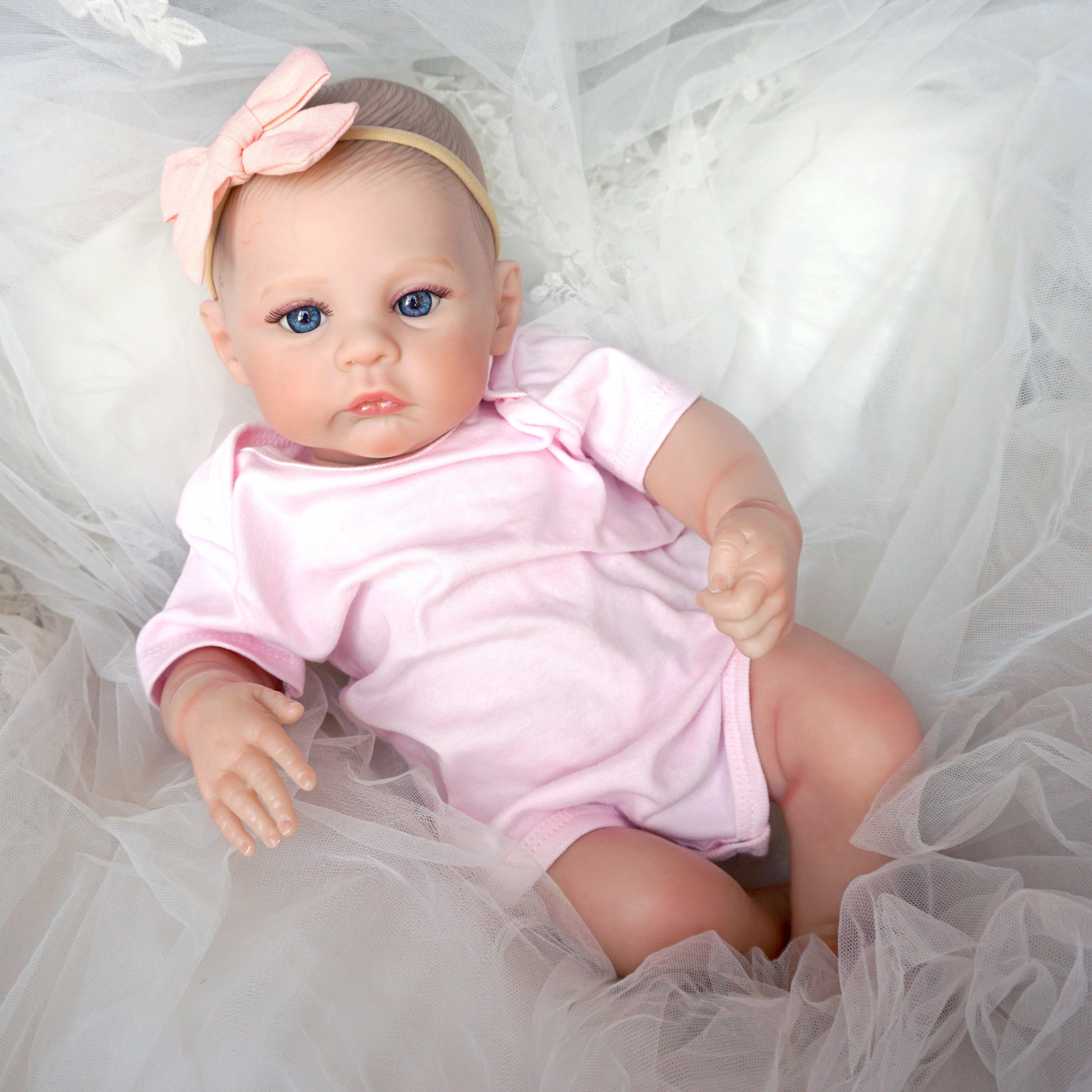 Adorable Reborn Baby Dolls Handmade Realistic 3d Skin - Temu