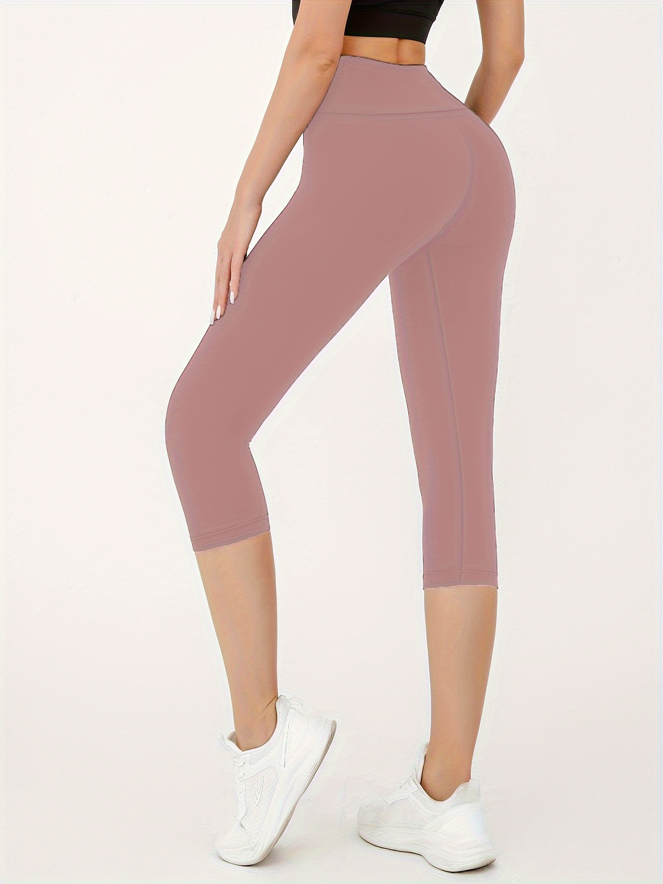  Soft Capri Leggings For Women - High Waisted Tummy