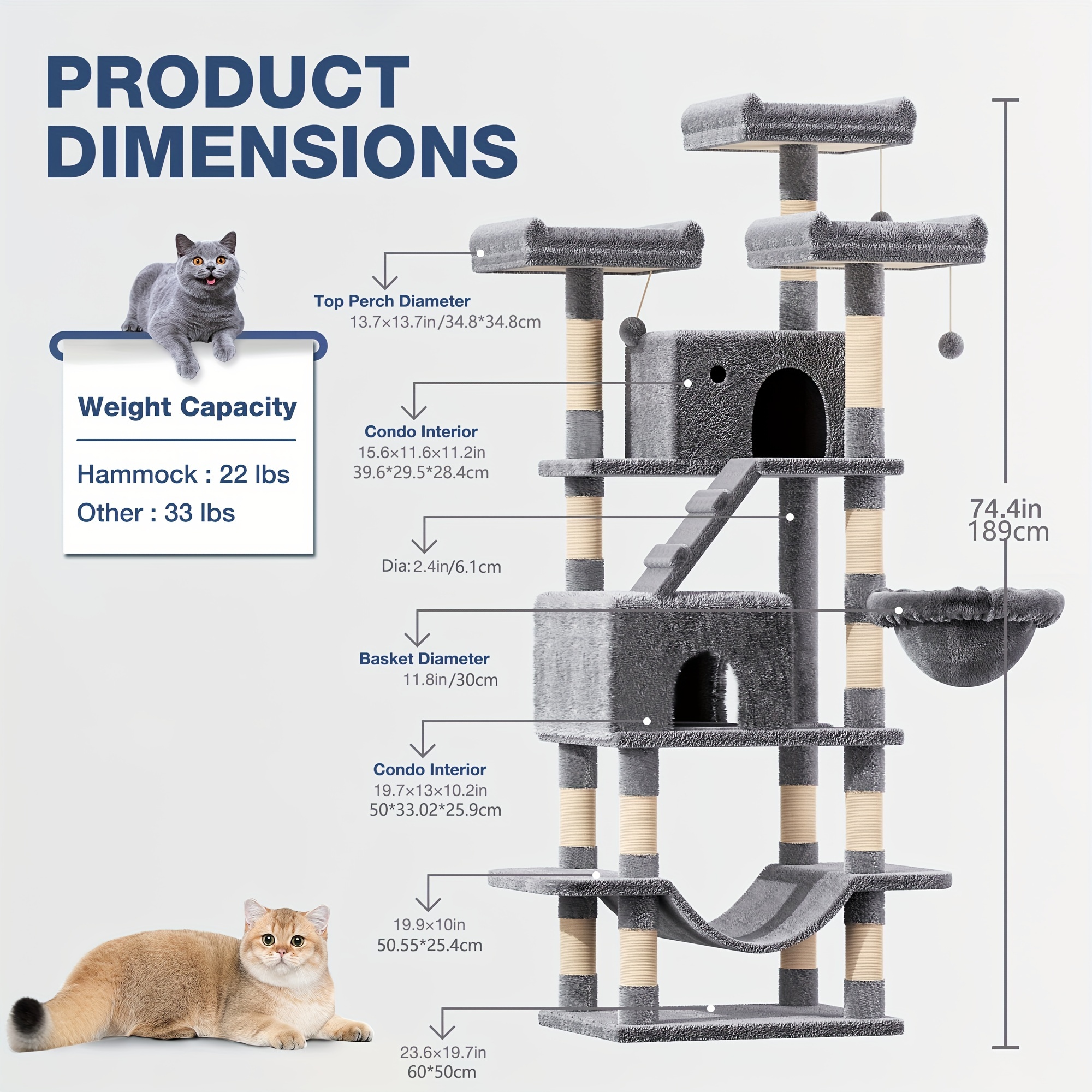 Big hotsell cat condo