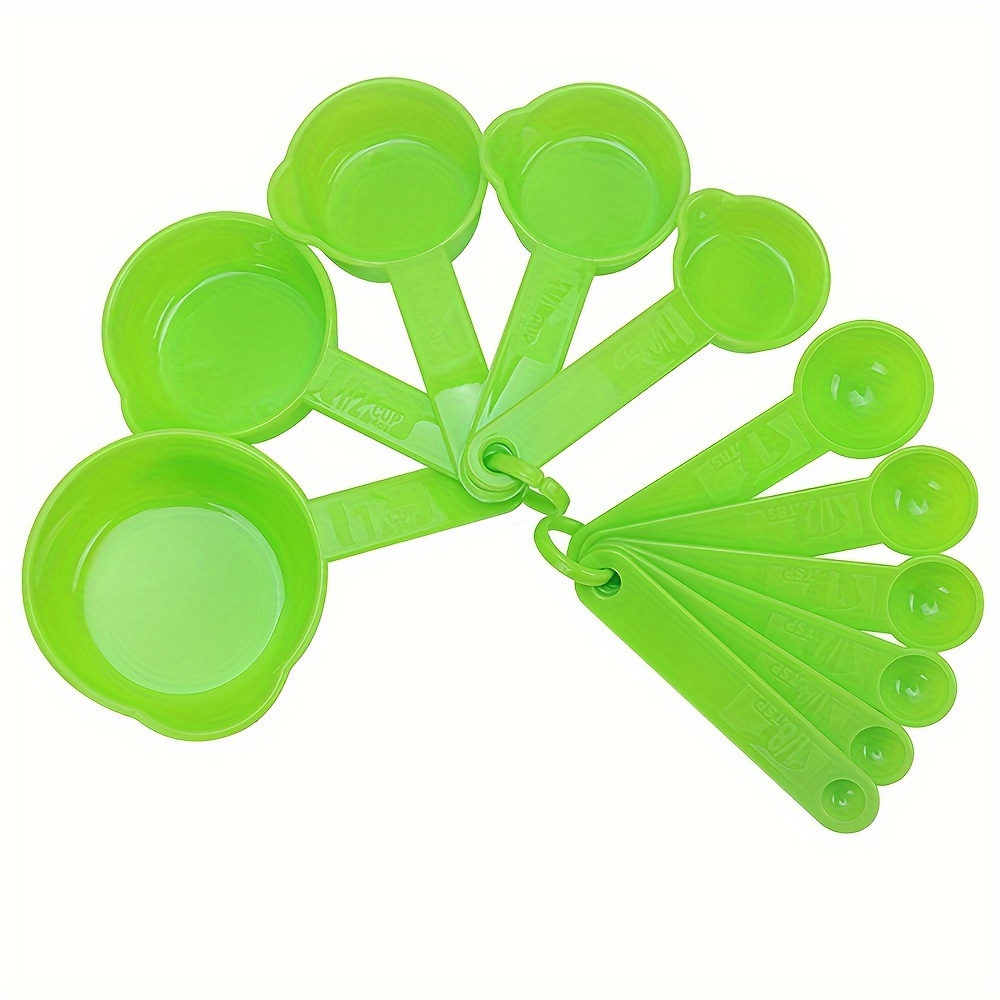 Measuring Cups And Spoons Set Stackable Plastic Measuring - Temu