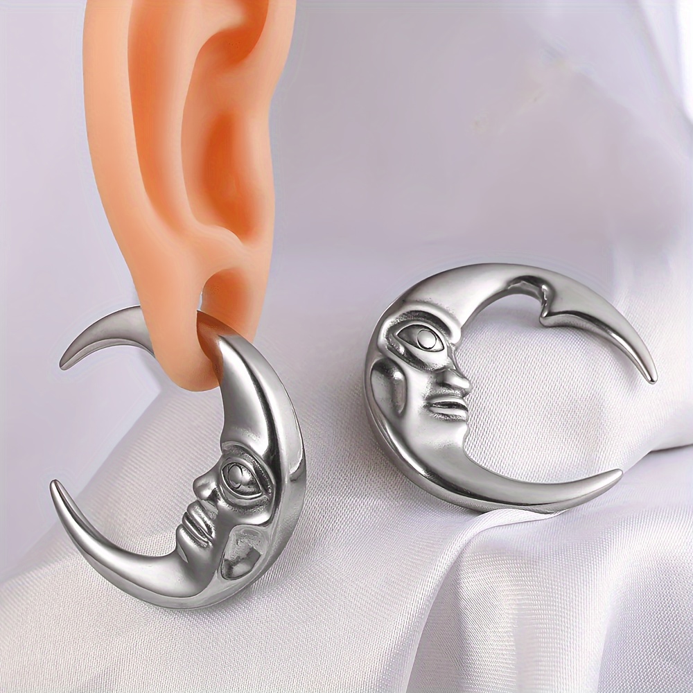 Moon Ear Weights For Stretched Ears Gauges Ear Plugs Ear Lobe Body