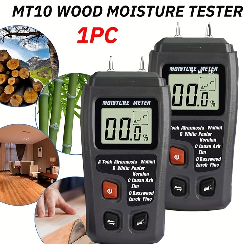 Hygrometer, Accurate Large Lcd Display Wood Moisture Tester, Digital Wall  Moisture Detector, Wood Moisture Meter - Temu