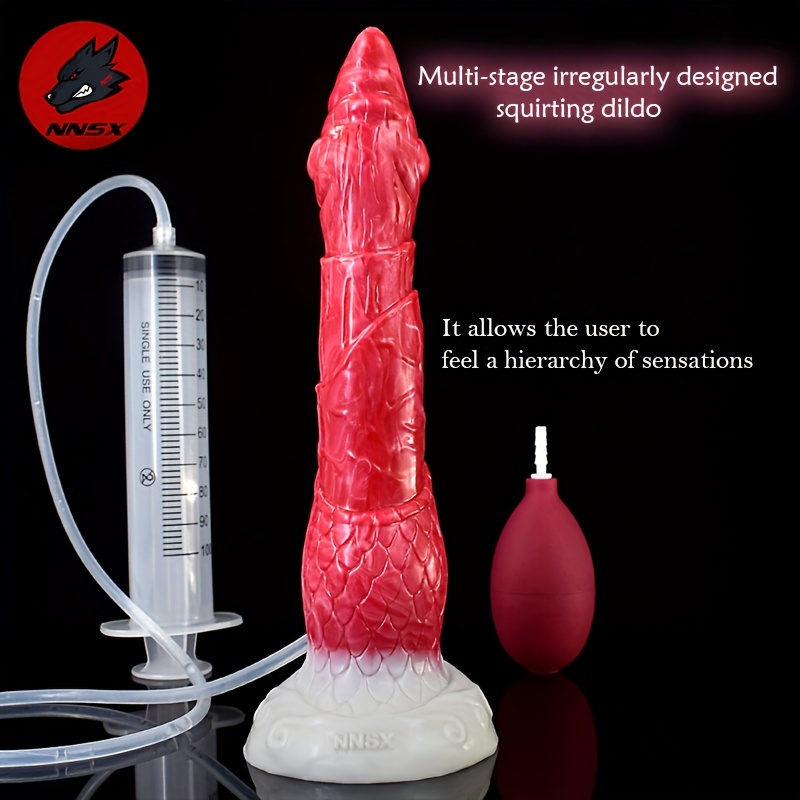 Multi stage Soft Silicone Squirting Dildo Simulates Sex Toy Temu