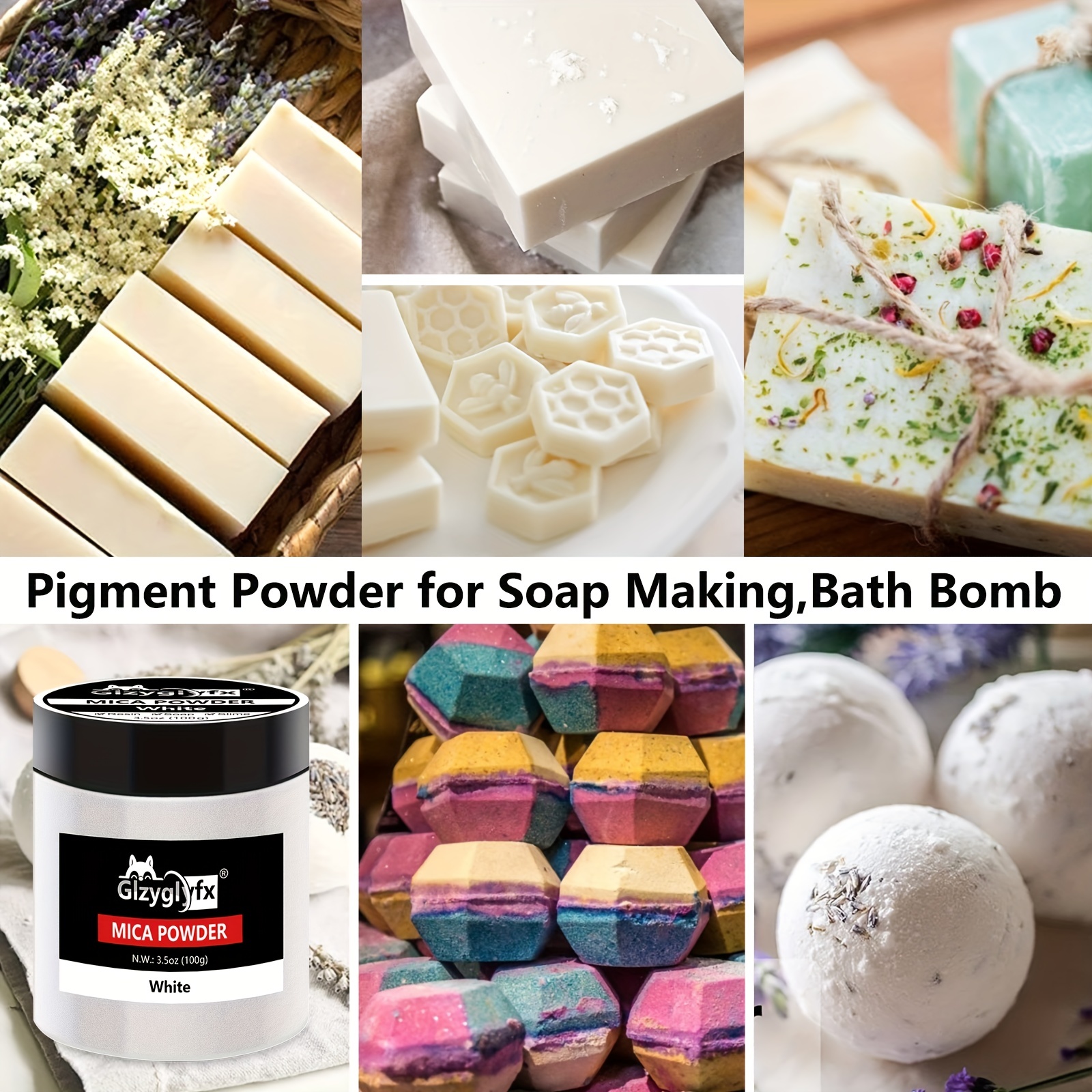 Mica Powder Soap Making, Bath Bomb Making Supply