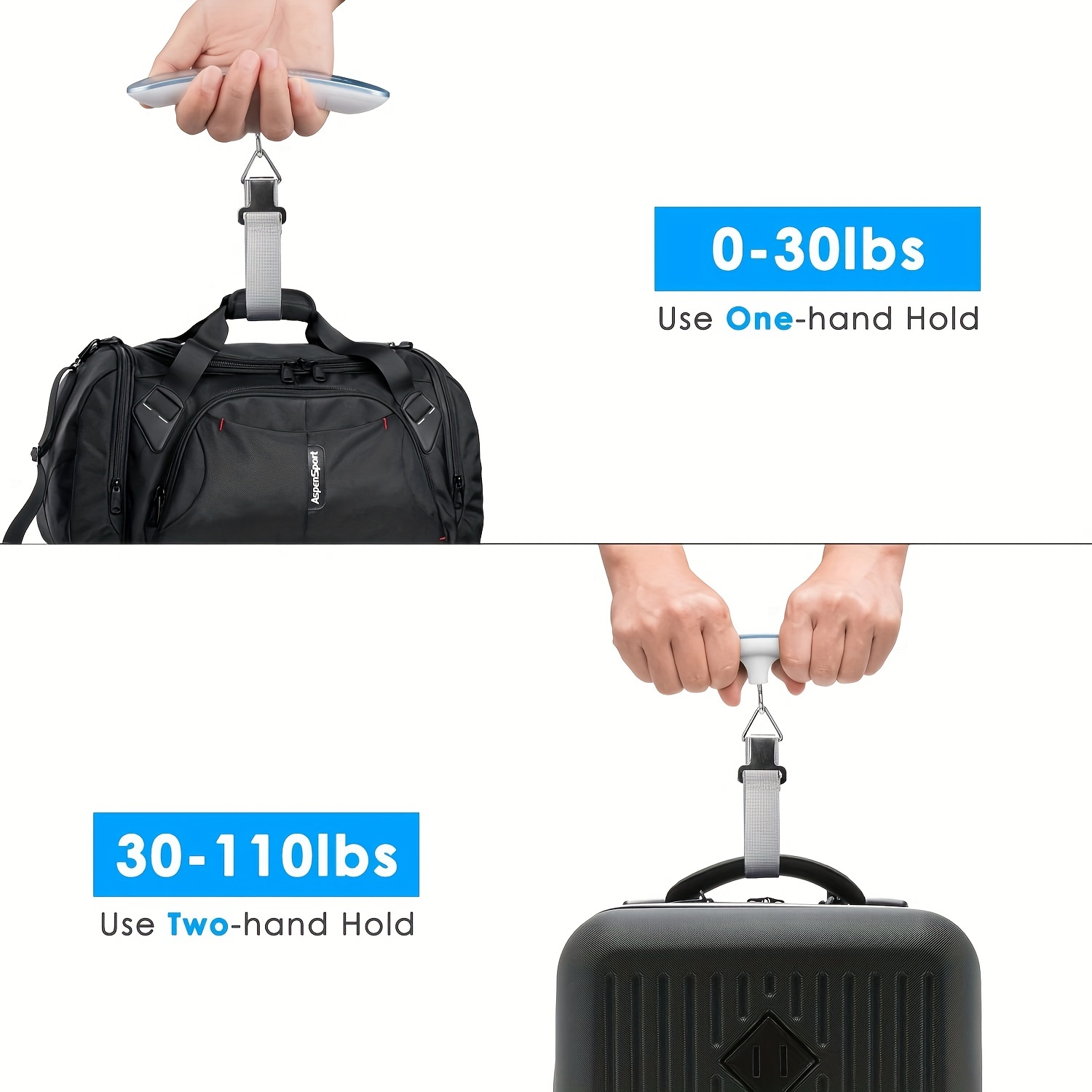 Portable Luggage Scale 110 Lbs High Precision Travel Digital