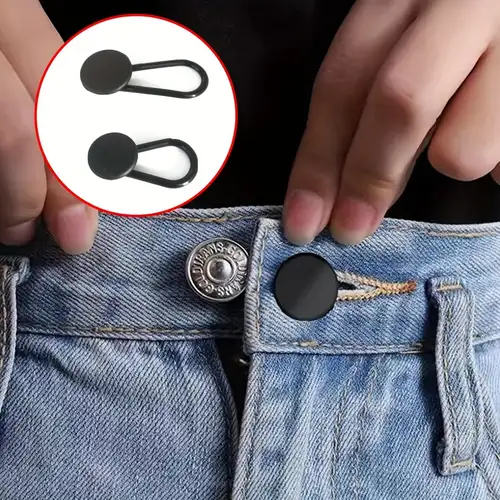 Rallonge de taille à bouton flexible pour pantalons, pantalons, shorts,  jupes, jeans, hommes et femmes, 15mm