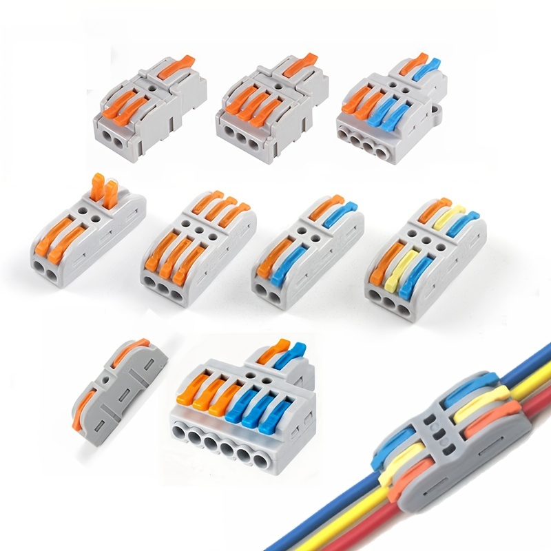 10 Pièces Mini Connecteur De Conducteur De Fil Électrique Rapide Diviseur  De Passe Panneau De Câblage De Câble Électrique Rapide Enfichable - Temu  France