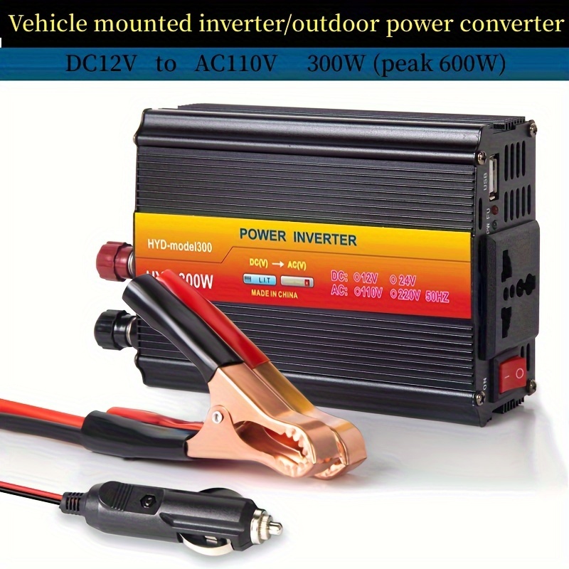 Car Vehicle Power Inverter 12v Ac 110v 120v Converter 1 - Temu