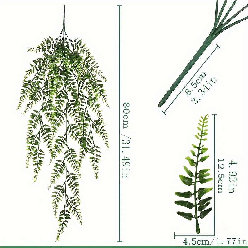 Artificial Plants Vines Ferns Persian Rattan Fake Hanging - Temu