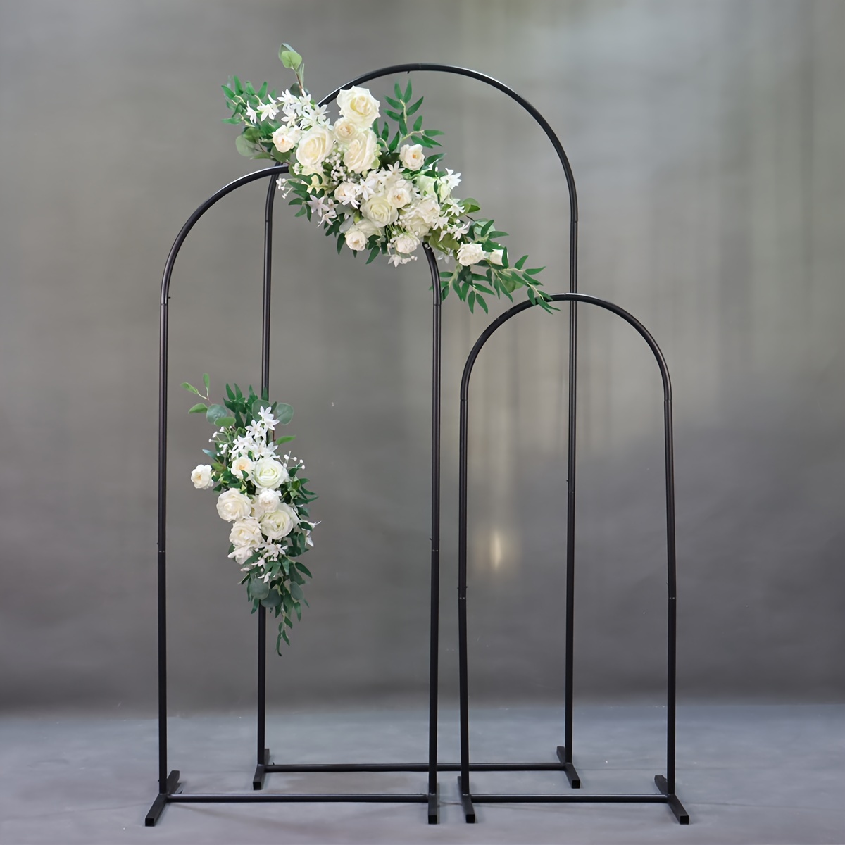 

3pcs/set, Wedding Arch Festival Party Decoration Set, Iron Arch Shelf Three-piece Set, Balloon Arch Party Festival Prom Background Decoration, Party Favor, Party Decor Supplies