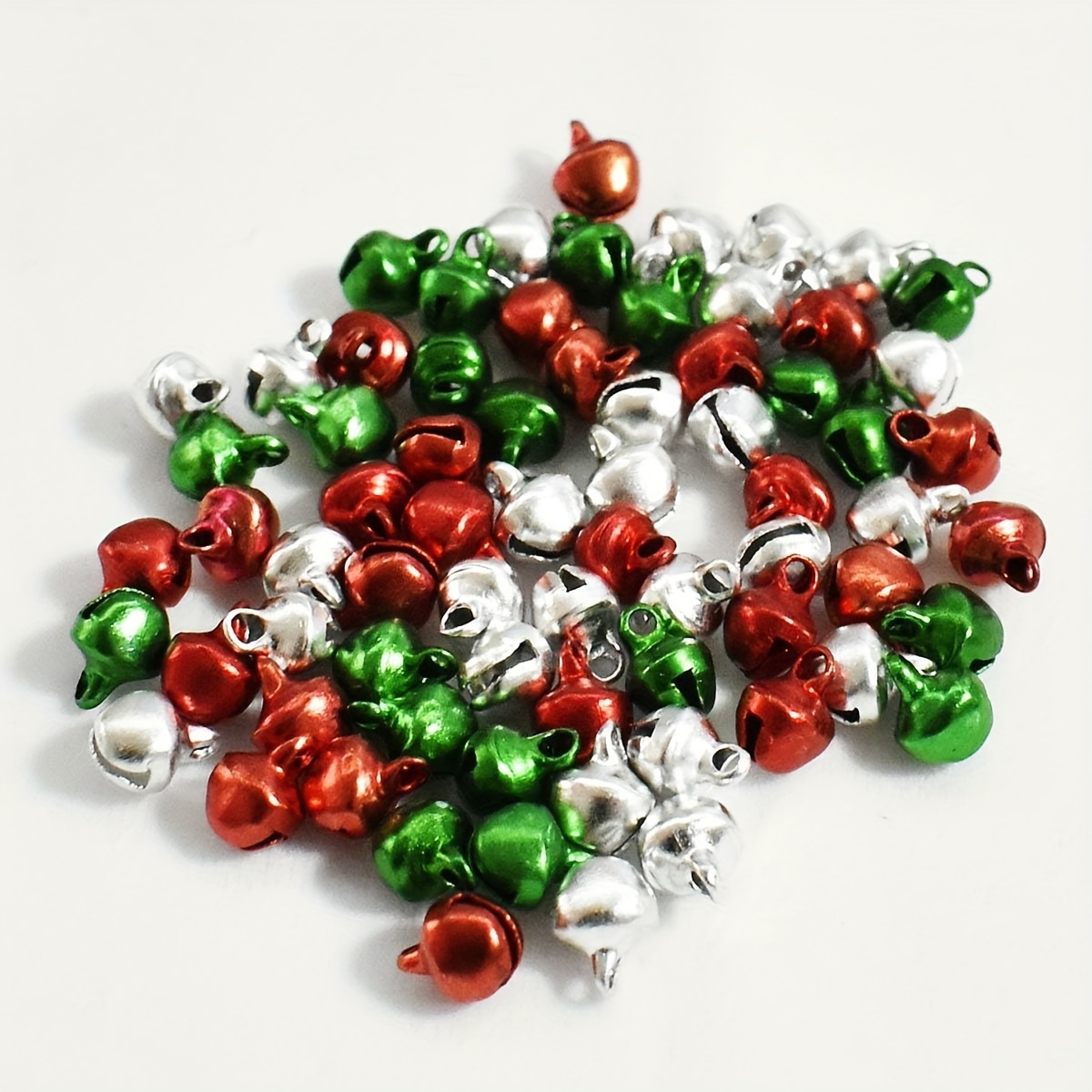50pcs Yellow 22mm Mini Jingle Bells Keychains Decoration Accessories, Candy  Color Painted Metal Jingle Bells For Christmas Tree, Pet Collar Etc.
