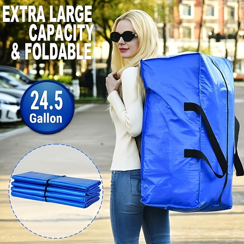 Extra Large Foldable Zipper Storage Bag, Suitable For Organizing
