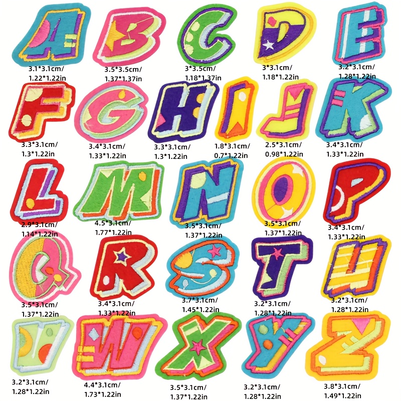 A-z Letter Patches, Colorful Letters A-z Iron-on Patch, Letters Patch,  Words Patch, Custom Letters Patch, Alphabet Letters, Iron-on Patches For  Clothes Bag Hat - Temu United Arab Emirates