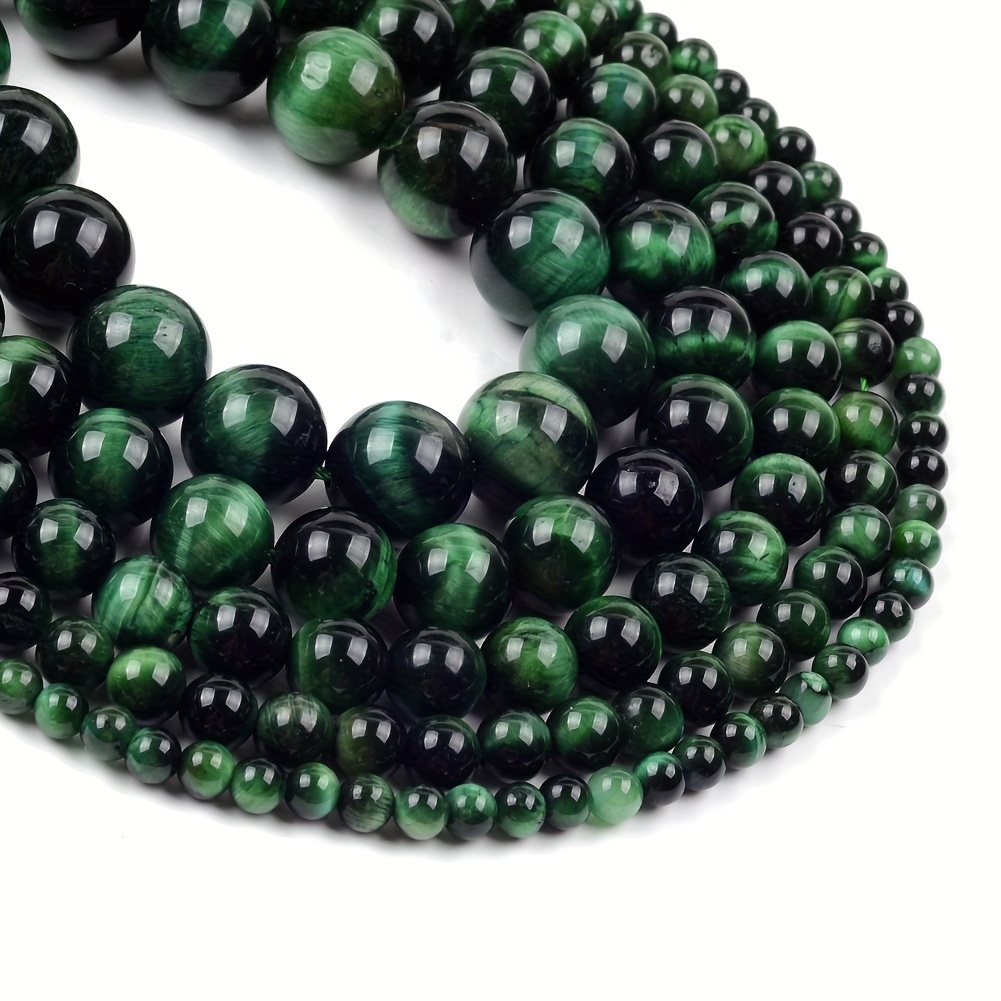 Natural Blue Black Tiger Eye Beads, Grade AAA Gemstone Round Loose Beads  10MM 40PCs Bulk Lot Options, Semi Precious Stone Beads for Jewelry Making