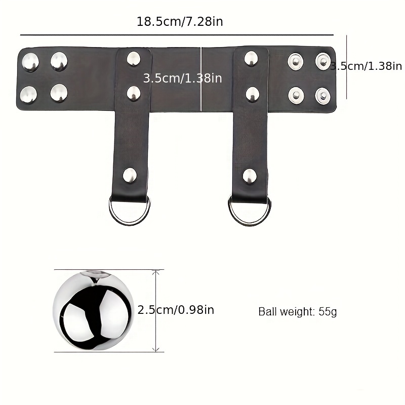 1 Pz Maschio Anello Di Ritardo In Pelle In Acciaio Anello Del Rubinetto  Scroto Restraint Testicolo Peso-portante Stretching Ciondolo Trainer  Prodotti