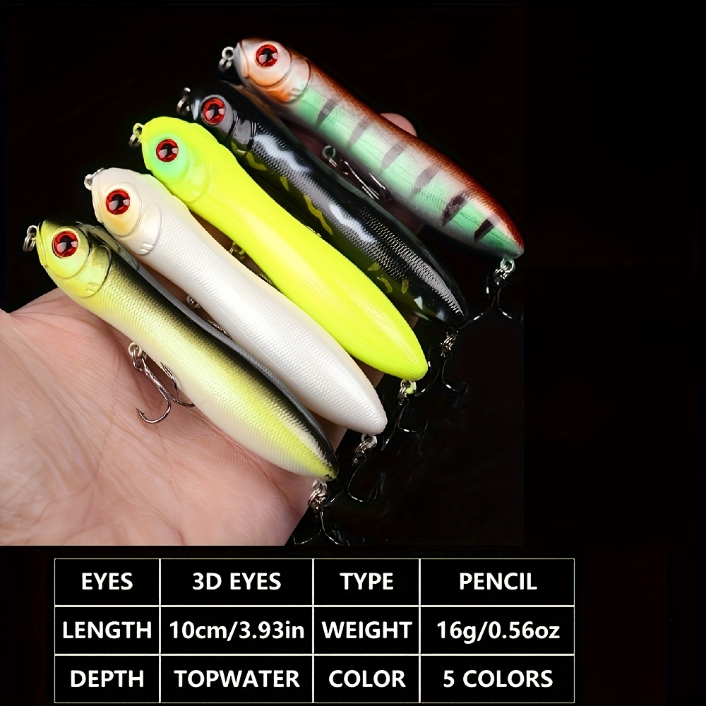 Snake Head Shape Pencil Lure Bait Simulation Bait - Temu