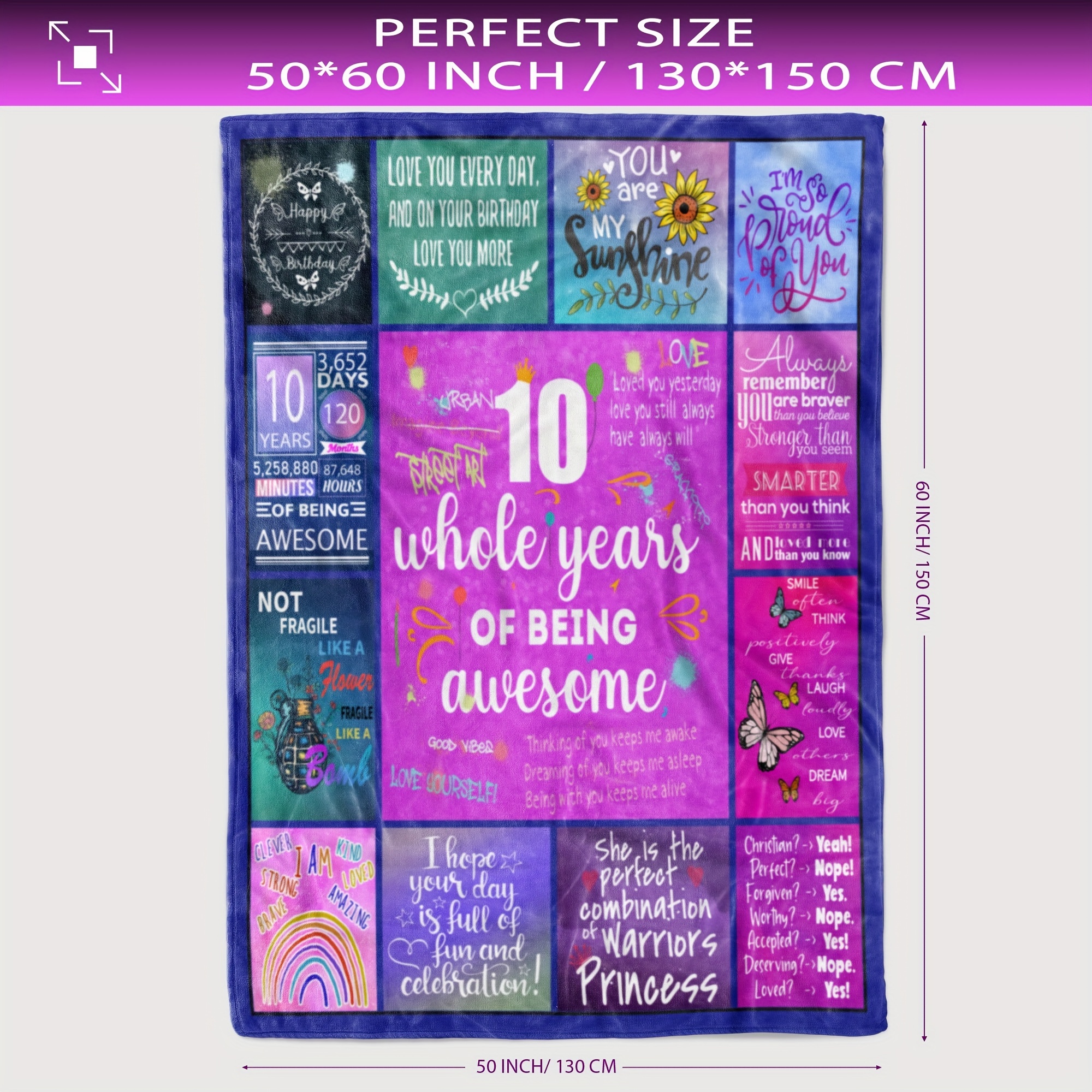 60th Birthday Gifts For Women Blanket Birthday Gifts For 60 - Temu