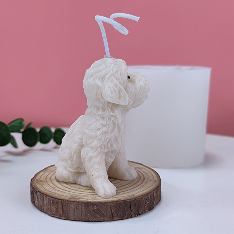 Teddy Puppy Candle Silicone Mold Puppy shaped Aromatherapy - Temu