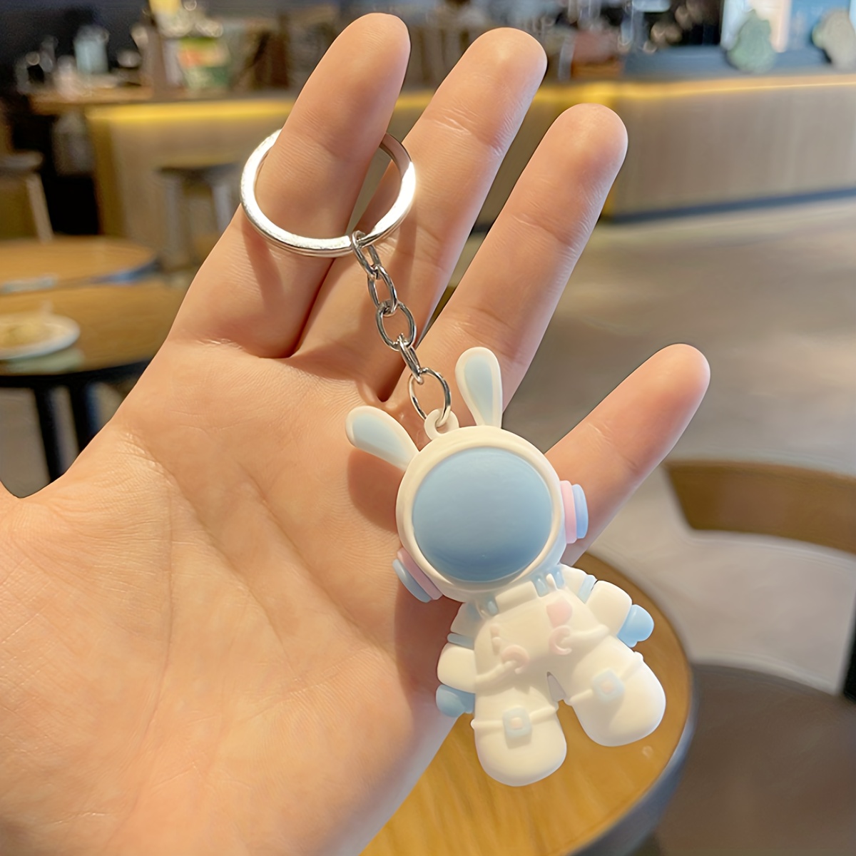 Trendy Cool Hiking Starry Sky Rabbit Doll Fashion Car Keychain Bag Pendant  - Temu