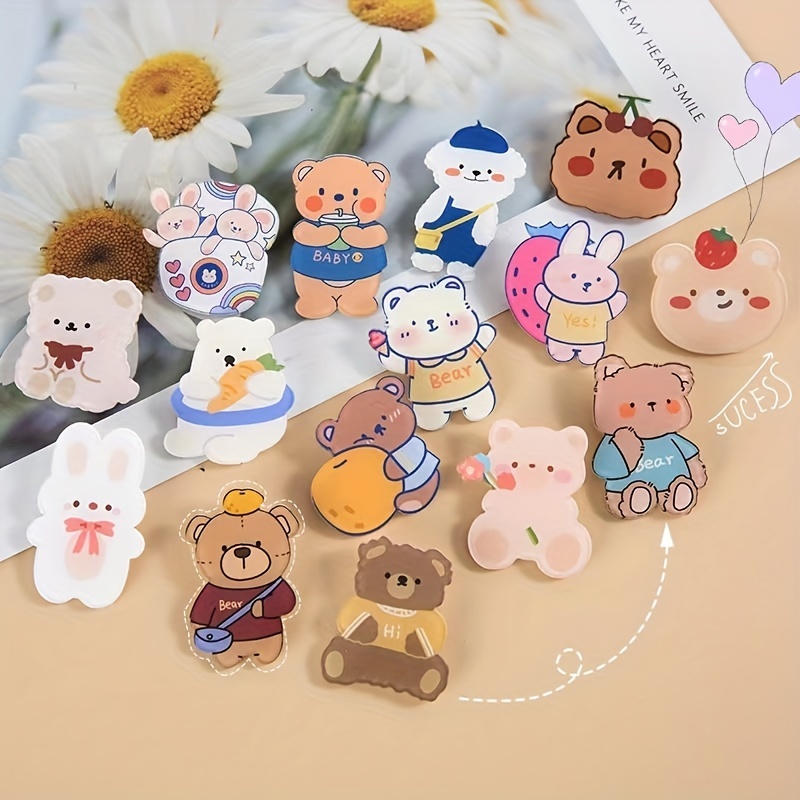 15pcs Acrylic Cute Pins Kawaii Backpack Pins Set Women's Acrylic Brooch  Pins Bag Accessories Pins For Backpacks, Clothes, Hats, Jackets, Kawaii  Items