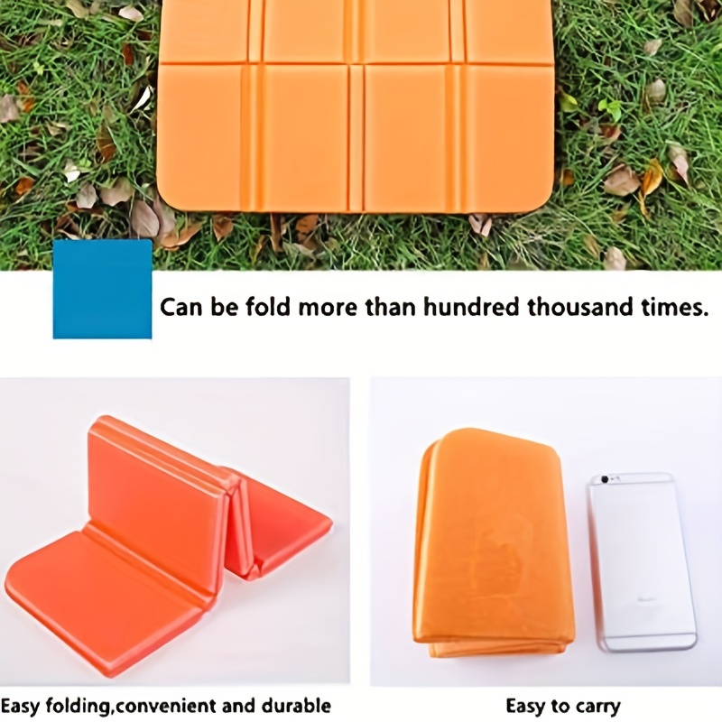 EEEKit 4 Pack Camping Cushion Seat 15x11inch Foam Hiking Seat Pad Foldable Sitting  Mat Waterproof EVA Foam Sitting Pad for Backpacking Outdoor Picnic  Mountaineering Stadium Travel for Adults Kids Orange Red Purple