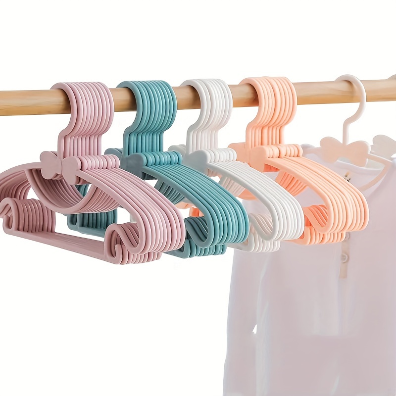 Baby Plastic Clothes Hangers No Trace Multifunctional - Temu