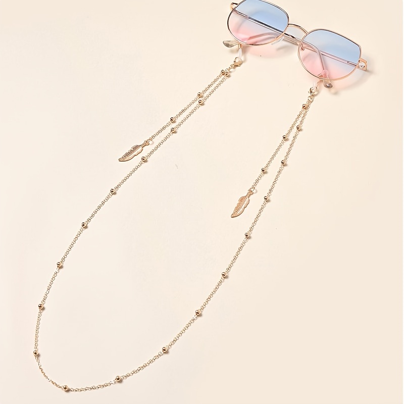 Leaf Pendant Glasses And Face Mask Accessory Metal Chain Glasses Chain