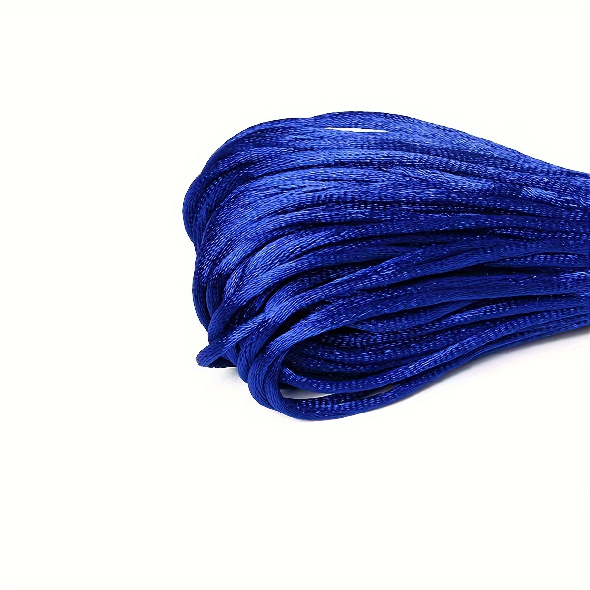 1.5mm Nylon Elastic Cord String for Bracelet White Satin Nylon