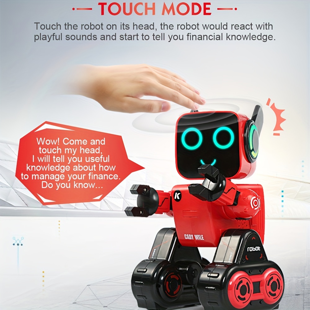 Robot intelligent multifonctionnel charge mobile danse garçon robot  télécommande jouet pour enfants 