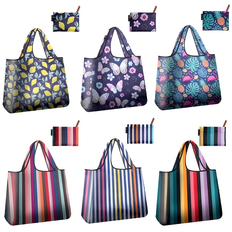 Bolsas Compras Reutilizables Bolsa Mano Plegable Compras - Temu