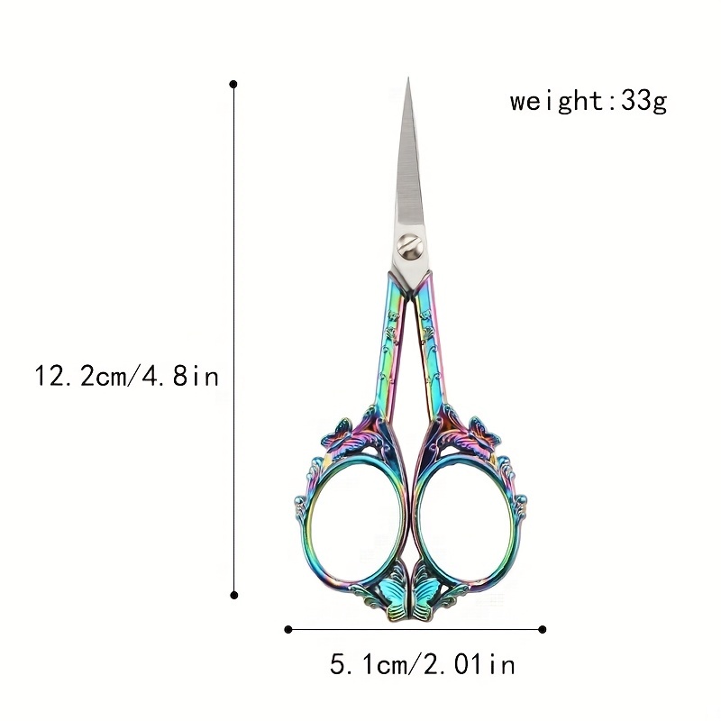 Black Blade Vintage Craft Orchid Scissors Super Sharp - Temu