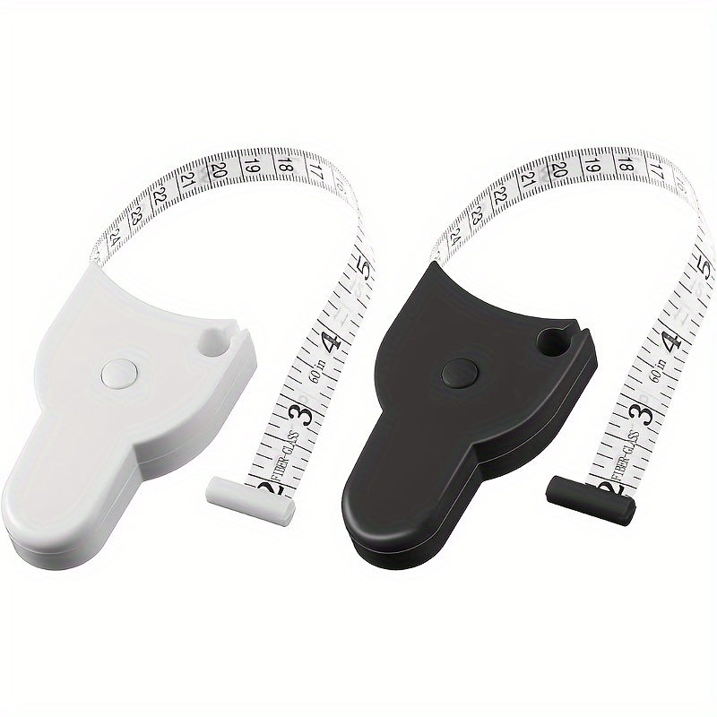 Body Tape Measure 2PCS, Body Measuring Tape for Weight Loss, Ergonomic  Design, Lock Pin and Push Button Retractable, and Another 60-Inch Double  Scale