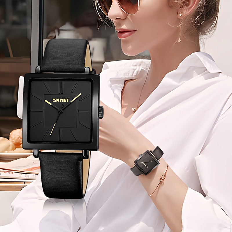 Square shaped wrist watch sale