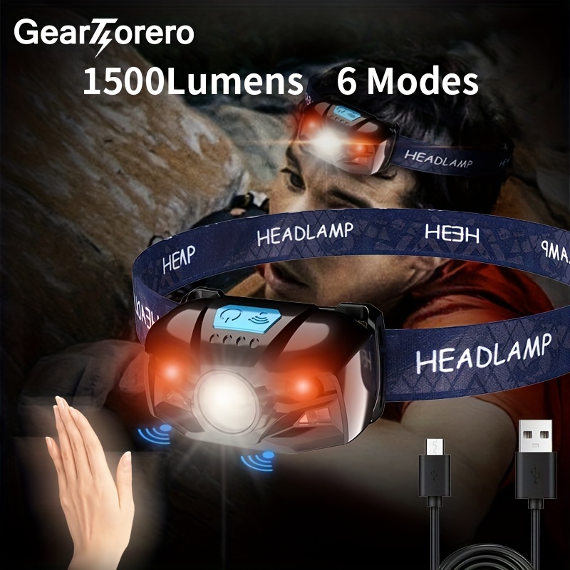 Led Headlamp Flashlight Temu Page