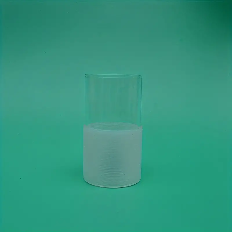 Glass Cup With Silicone Sleeve, Water Cup With Non-slip Heat
