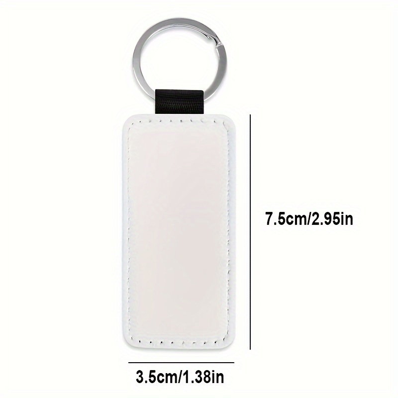 10pcs Sublimation Blanks Keychains Rectangle Sublimation Transfer