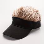 retro mens integrated outdoor duck tongue sun hat baseball cap adjustable wig baseball cap