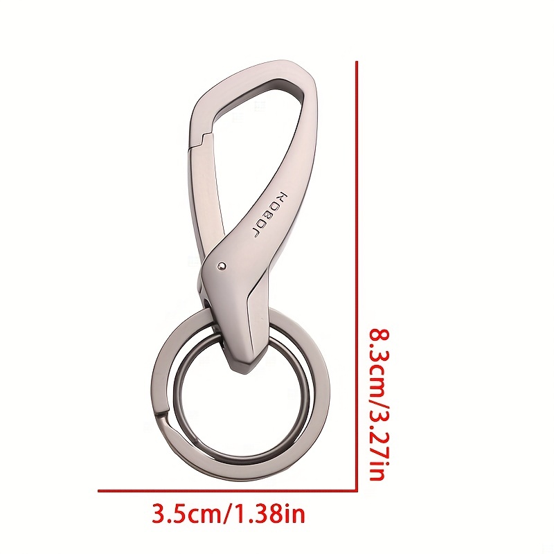 Metal Key Chain Double key ring design Portable and more durable ( 3PCS)