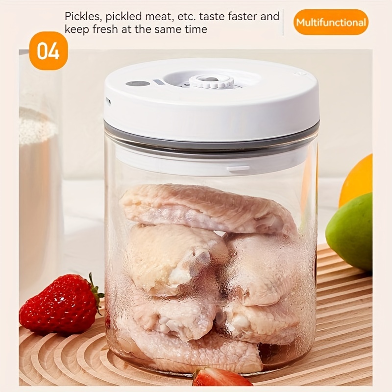 Vacuum sealed Fresh keeping Jar With Lid Pull out High - Temu