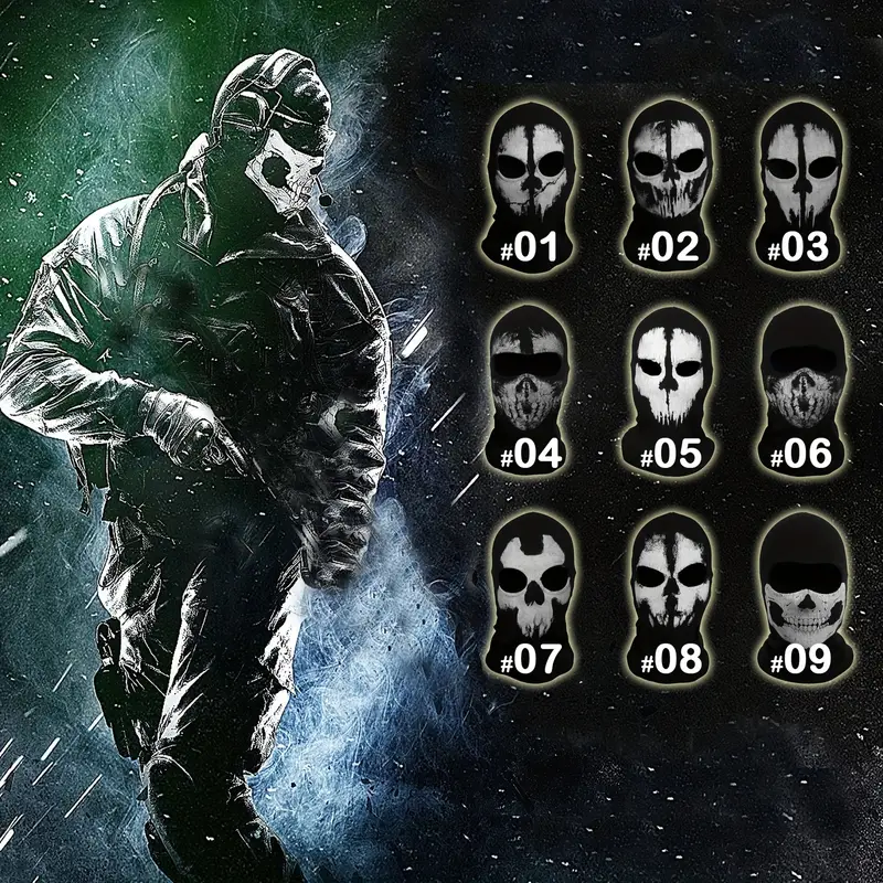 Masque fantôme pour cosplay Ghost Call of Duty : Modern Warfare II